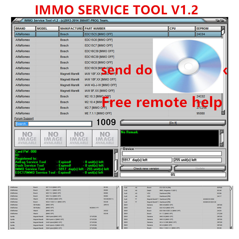 Auto Repair Shop Software - IMMO SERVICE TOOL V1.2 PIN Code