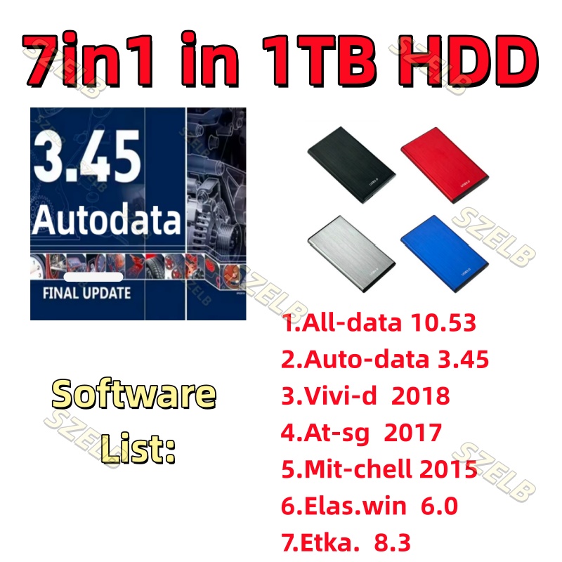Newest Alldata 7in1  softwares - огляд і ціна Auto Repair Shop Software