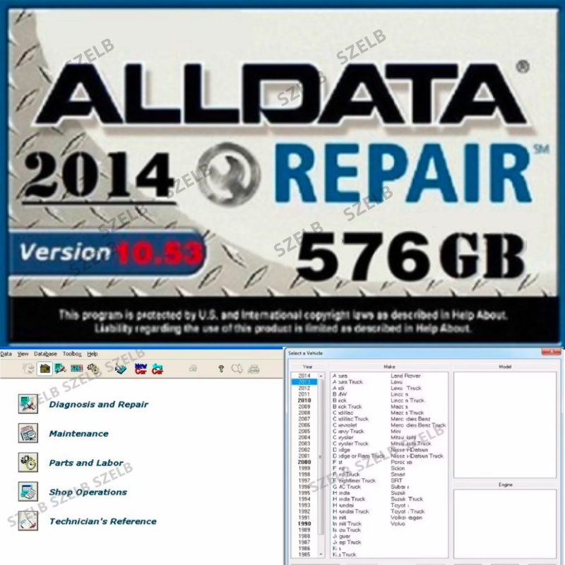 Newest Alldata 7in1  softwares - огляд і ціна Auto Repair Shop Software